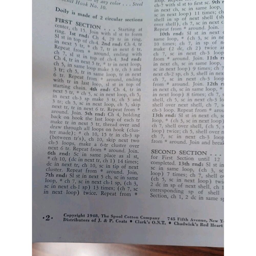 Vintage Crocheting & Knitting Books Doily,Dolls,Art Fun 1940's - 1960's Crafts - Picture 8 of 12